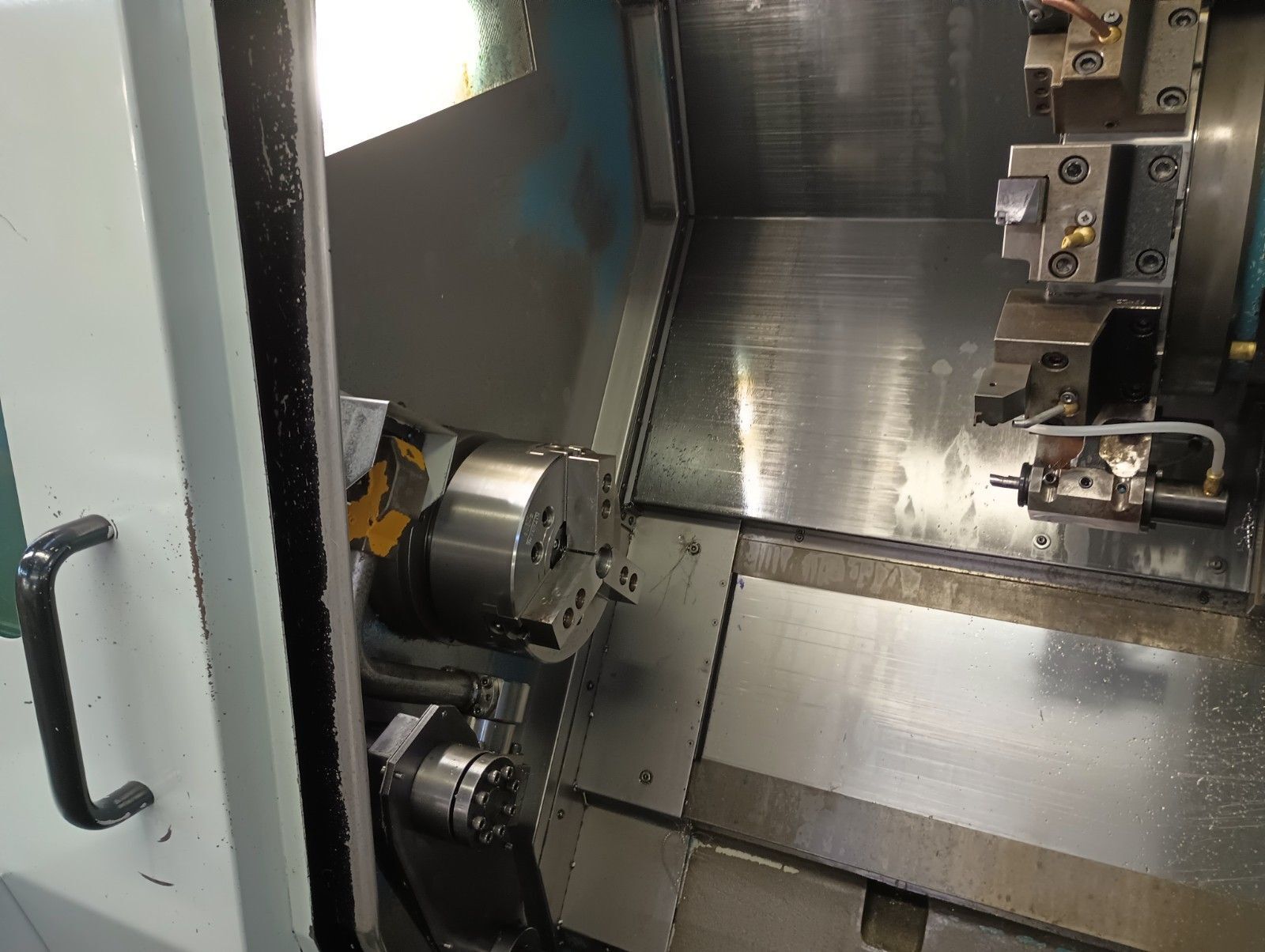 Nakamura Tome #SC-250, CNC lathe, 8" chuck, 2" bar, 11.81" dia., 27.13" length, 5k RPM, Fanuc 21iT, tailstock - Image 4