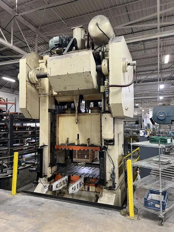 400 Ton, Blow #SC2-400-60-42, straight side double crank, 14" stroke, 24" Shut Height, 14" adj., 60" x42" - Image 2