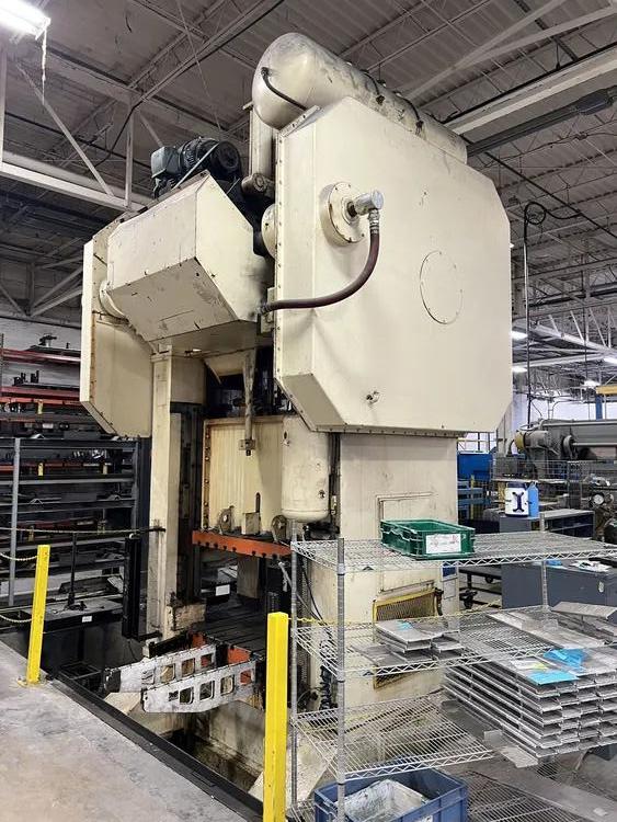 400 Ton, Blow #SC2-400-60-42, straight side double crank, 14" stroke, 24" Shut Height, 14" adj., 60" x42" - Image 7
