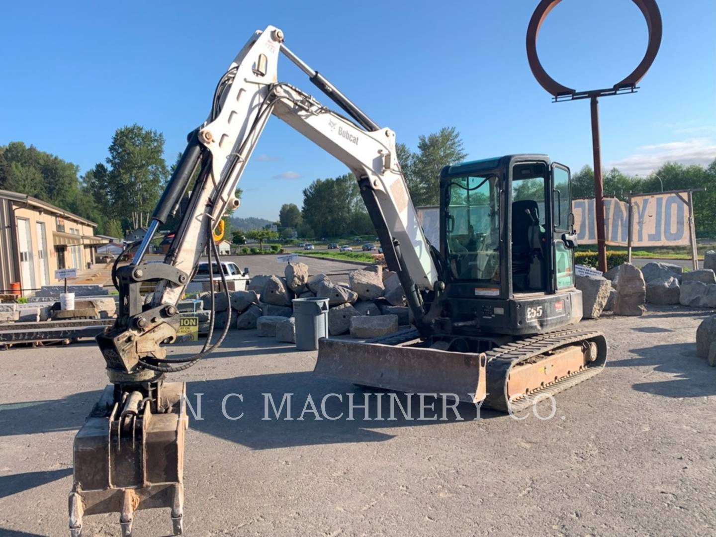 Bobcat E55, Crawler Excavator, 2075 hours, S/N: AJ1913458, 2019 - Image 1