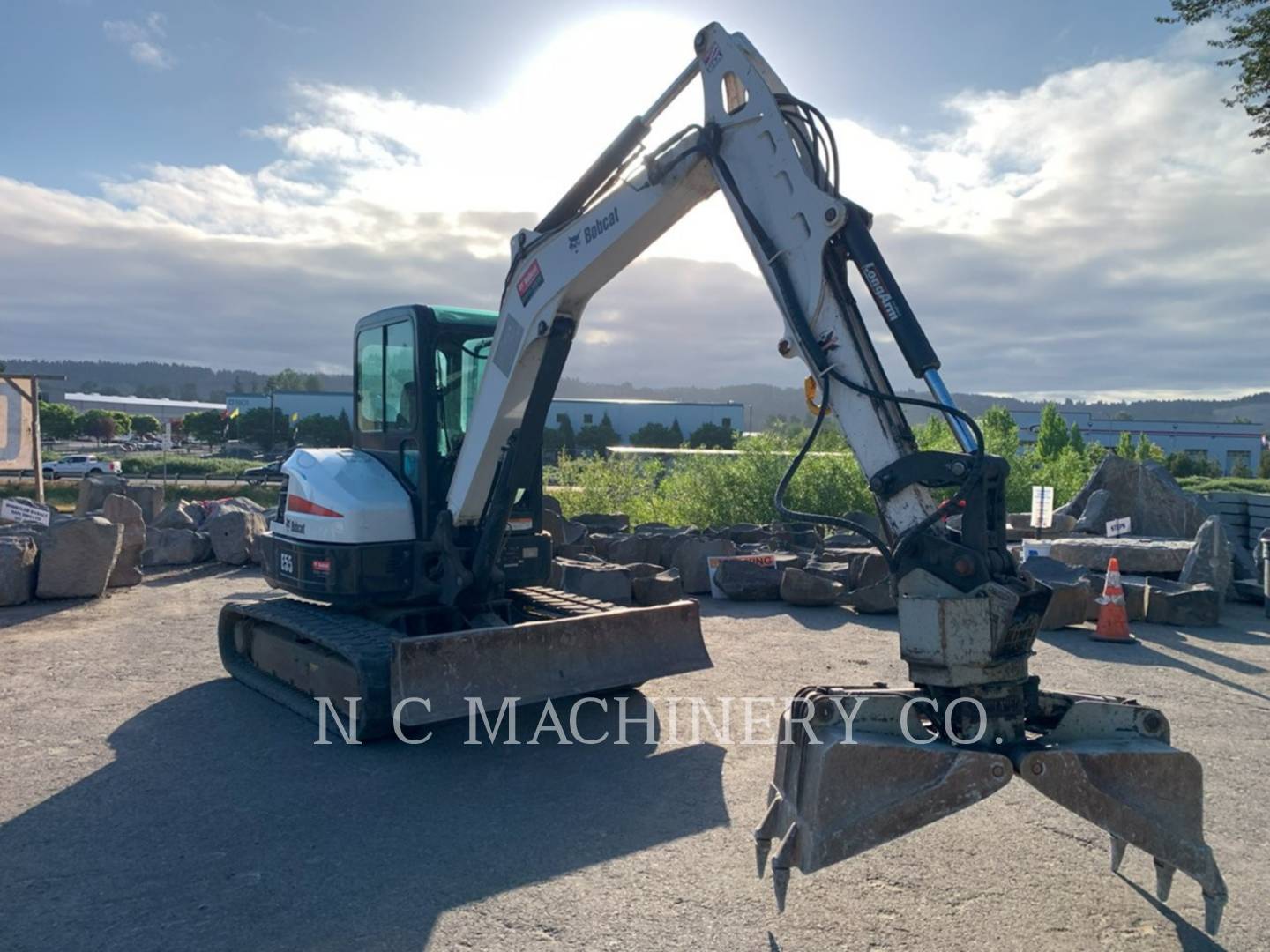 Bobcat E55, Crawler Excavator, 2075 hours, S/N: AJ1913458, 2019 - Image 2