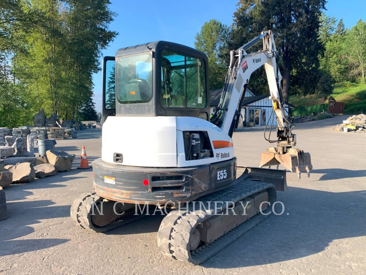 Bobcat E55, Crawler Excavator, 2075 hours, S/N: AJ1913458, 2019 - Image 3
