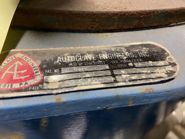 Autoclave Engineers, approx 7 gallon Stainless steel autoclave reactor, 2000 psi @ 650°F, 1981 - Image 8
