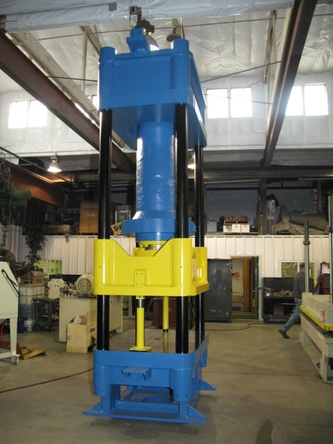 300 Ton, 56" x 44", down-act, 4-post, 66" daylight, 48" stroke, 36" work hght, 5" posts, 16" bore cyl, #2248 - Image 2