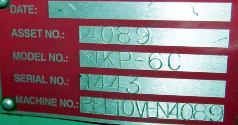 6" width x 2.5" H x 48" D JN Machinery #MKP-6, continuous temper furnace, 930&deg;F - Image 6
