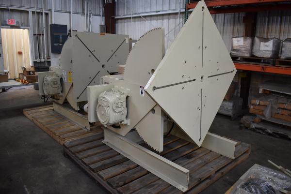 6000 lb. Pandjiris #60-12AB, welding positioners, 12" COG, 48" x 48" table, variable speed rotation, powered - Image 2