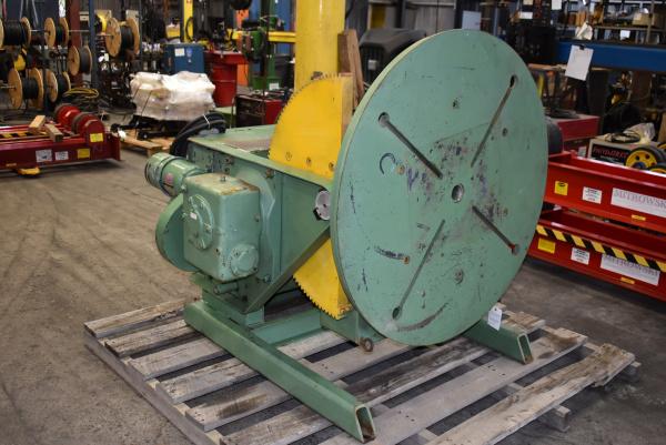 3000 lb. Pandjiris #30-12AB, welding positioners, 12" COG, 48" round table, variable speed rotation, powered - Image 1