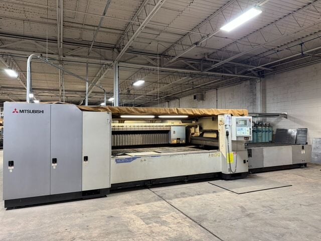 Mitsubishi #ML3015LVP, CNC laser, 3500 watt, precision rack & pinion, direct drive, 122.05"X, 61.02"Y - Image 1