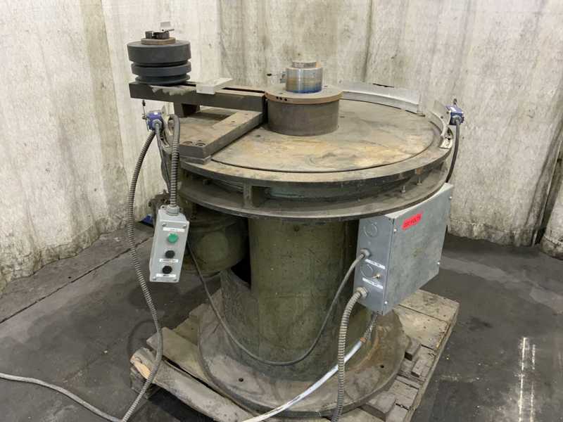 2" Pedrick #A7, heavy duty pipe bender, 36" table, 3" spindle diameter, 5 HP - Image 9