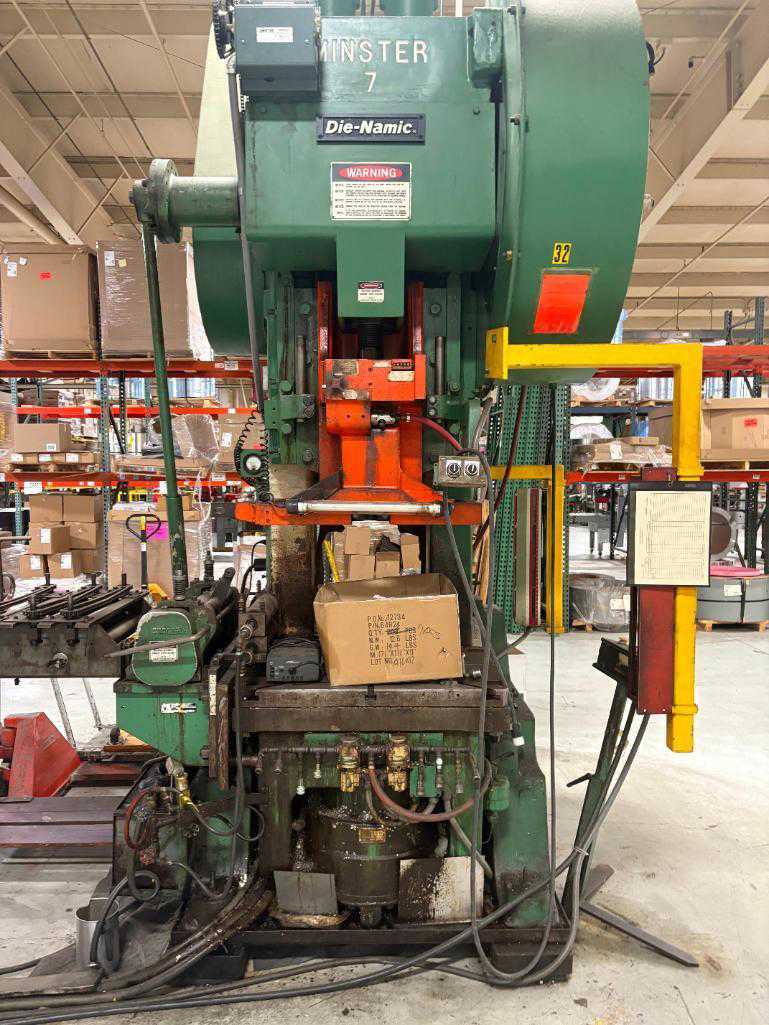 75 Ton, Minster #7-Die-Namic, OBI back geared press, 7" stroke, 20" Shut Height, 3.75"slide adjustment, 15 HP - Image 2