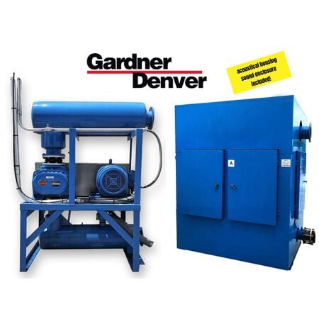 Gardner Denver #GDGAJAA, positive displacement pressure blower package, 75 HP - Image 1