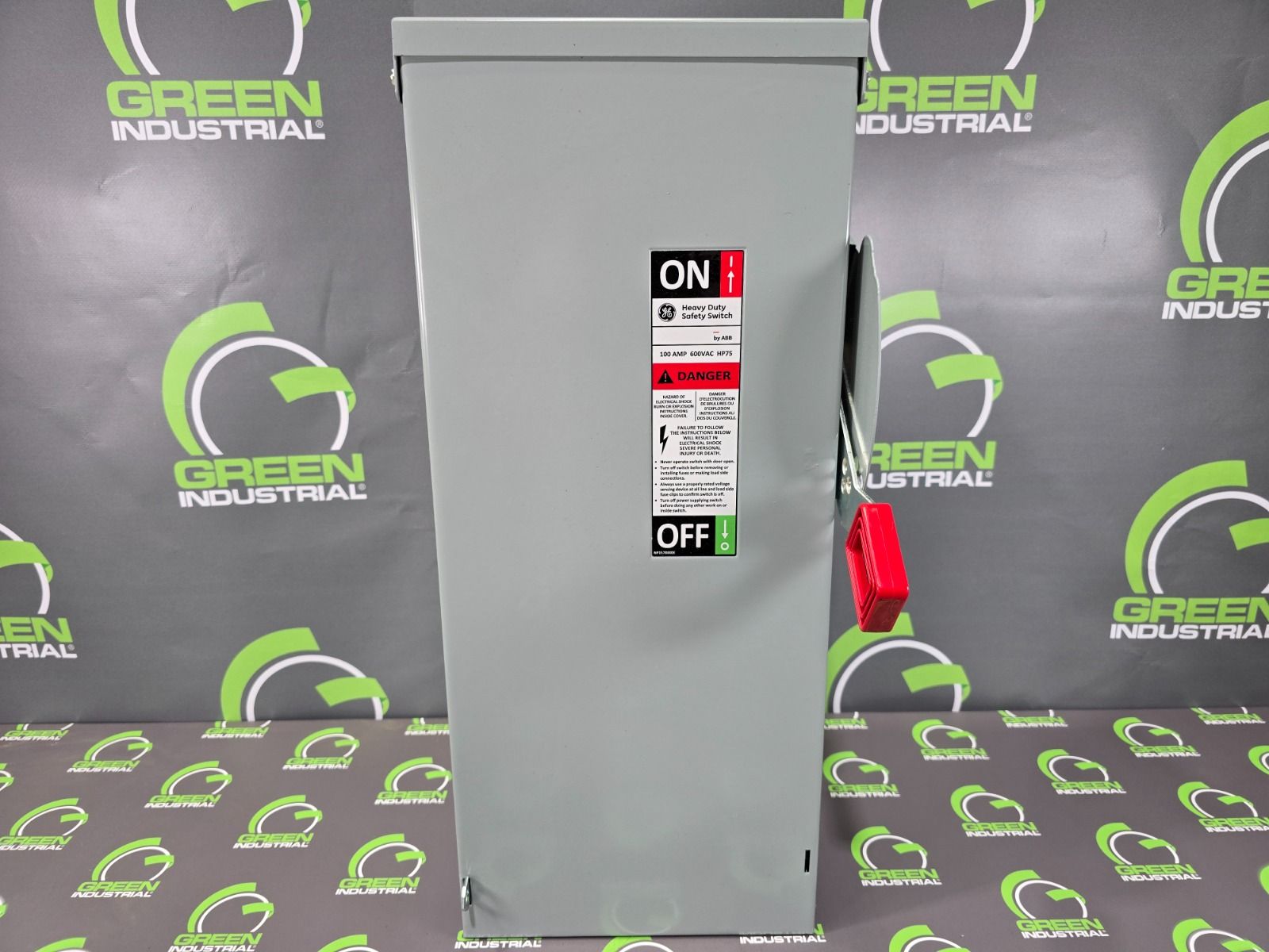 100 Amp. ABB / General Electric, TH3363R, fusible safety disconnect switch, 3 pole, 600 VAC, Nema 3R, new - Image 2
