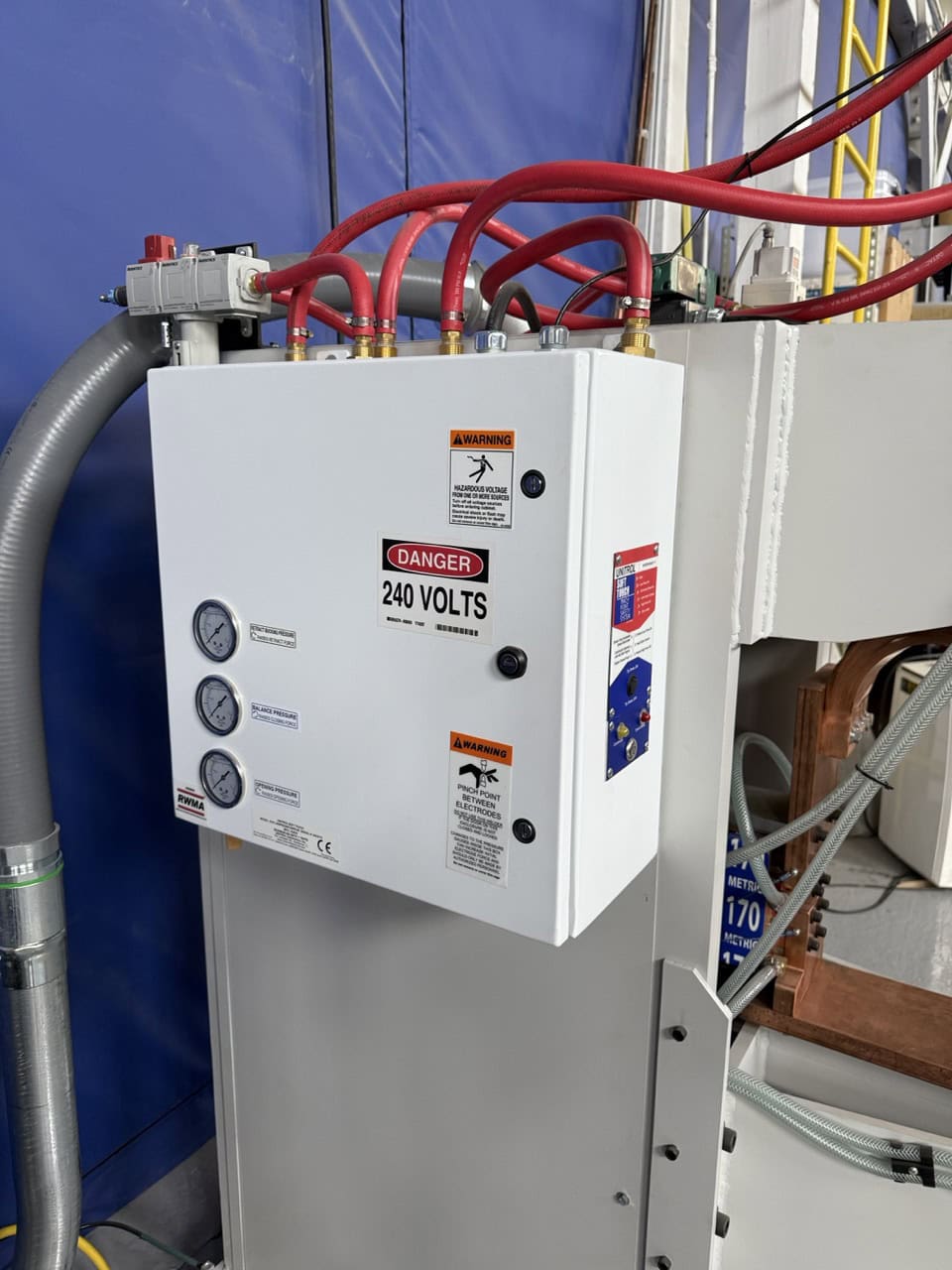 170 KVA Spot Weld Inc. #P2-MF-170-18-463, Press Projection Spot Welder, 18" Throat depth, 6" bore x 5" stroke - Image 4