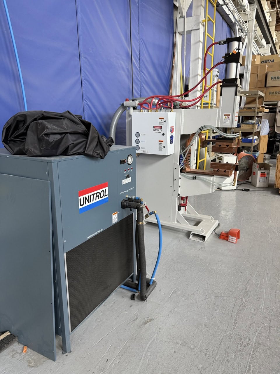 170 KVA Spot Weld Inc. #P2-MF-170-18-463, Press Projection Spot Welder, 18" Throat depth, 6" bore x 5" stroke - Image 5