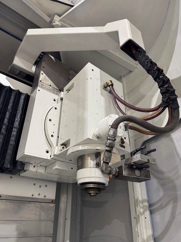 Campbell #750, Fanuc 160iM, 30" table, 30 HP, 7200 RPM, spindle swivel, rotary dress, 2008 - Image 6