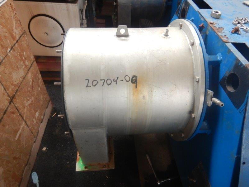 10" Krauss Maffei #SZ-21, Pusher Centrifuge, Stainless Steel, 1700 kg/cubic meter density, 9 kg load, 7.5 HP - Image 8
