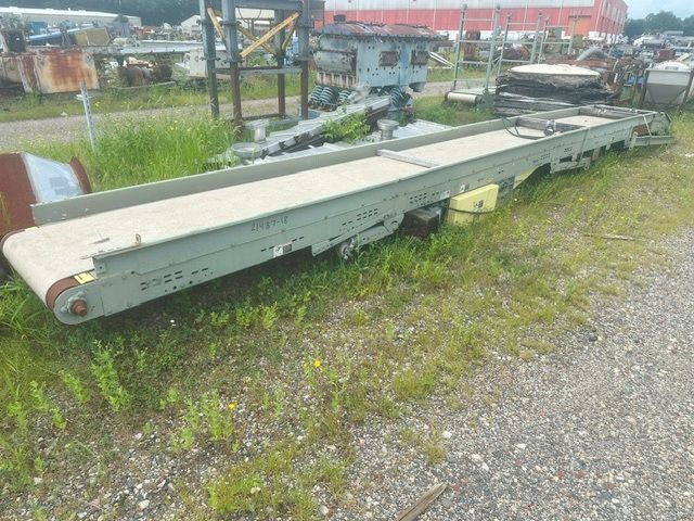 24" wide x 15' long, Hytrol, Flat Belt Conveyor, 30" width trough, 73" H discharge, 2 HP, 230/460 V - Image 1