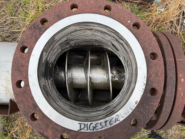 Bauer #458, Digester, Steaming Vessel, 14" diameter x 16.83' L, 150 psi, 370°F Temp., Less Motors - Image 6