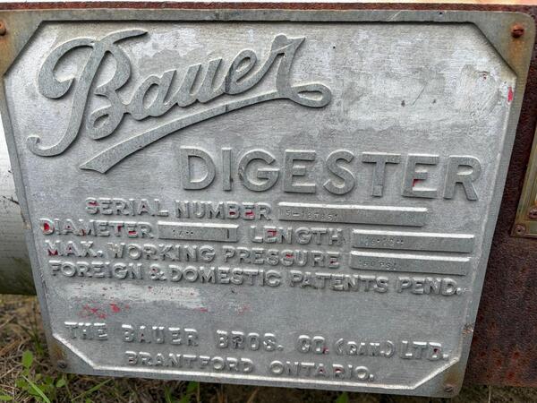 Bauer #458, Digester, Steaming Vessel, 14" diameter x 16.83' L, 150 psi, 370°F Temp., Less Motors - Image 7