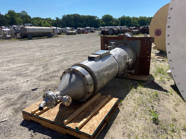 26 sq.ft. LCI Turba, Stainless Steel Film Evaporator, w/250 sq.ft. Shell/Tube Heat Exchanger, 50 psi @ 400°F - Image 1