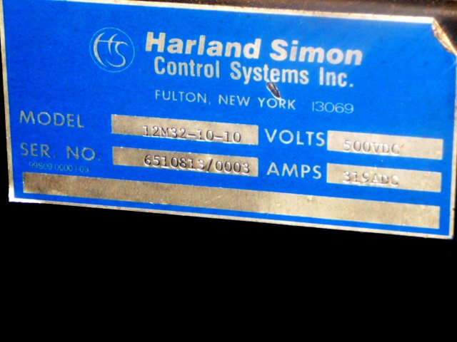 Harland Simon Control Systems 12M32-10-10, regenerative SCR controller, 200 HP - Image 3