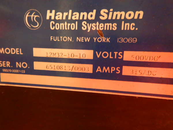 Harland Simon Control Systems 12M32-10-10, regenerative SCR controller, 200 HP - Image 10