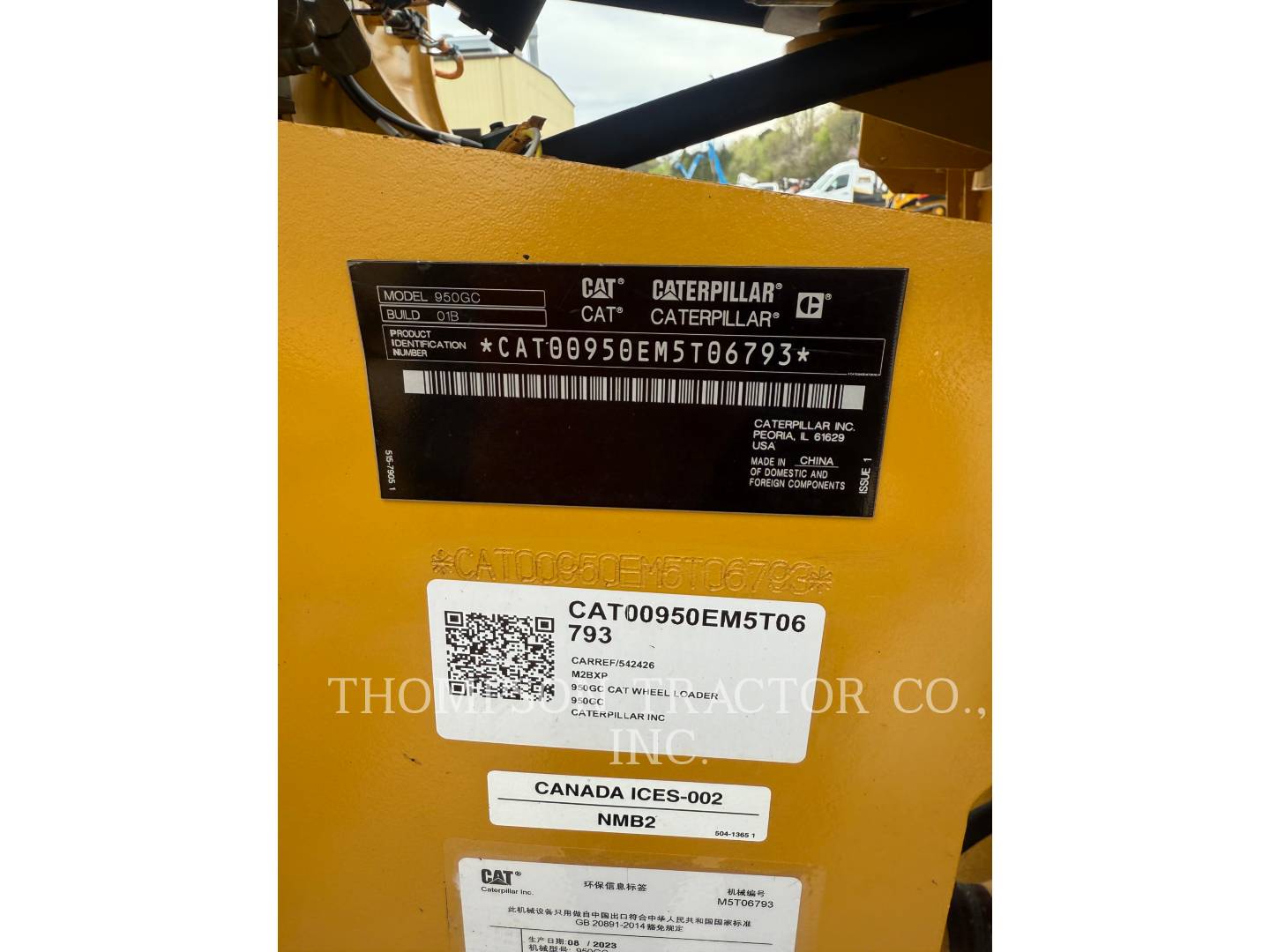 Cat 950GC, Wheel Loader, 3191 hours, S/N: M5T06793, 2023 - Image 7