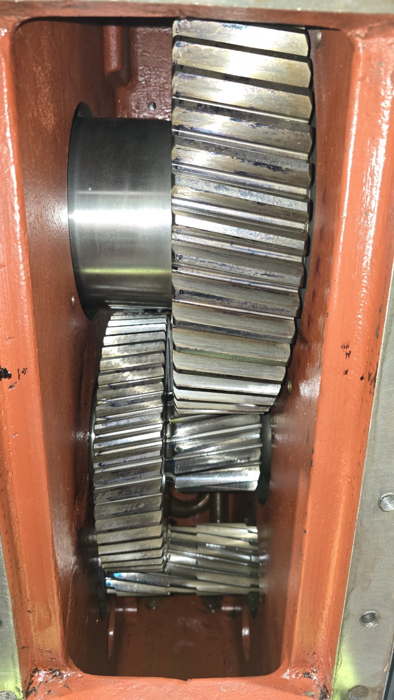 3.5" Merritt/Davis Standard, single screw extruder, 5.5" x 5.5" feed throat, 24:1 L/D, air cooled barrel, 5 - Image 6