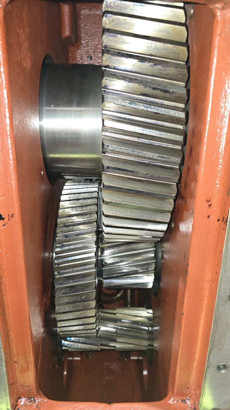 3.5" Merritt/Davis Standard, single screw extruder, 5.5" x 5.5" feed throat, 24:1 L/D, air cooled barrel, 5 - Image 8