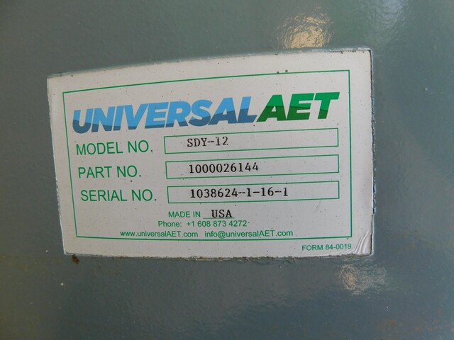 Universal #AET-SDY-12, blower silencer, part #1000026144, 12" flanges - Image 9