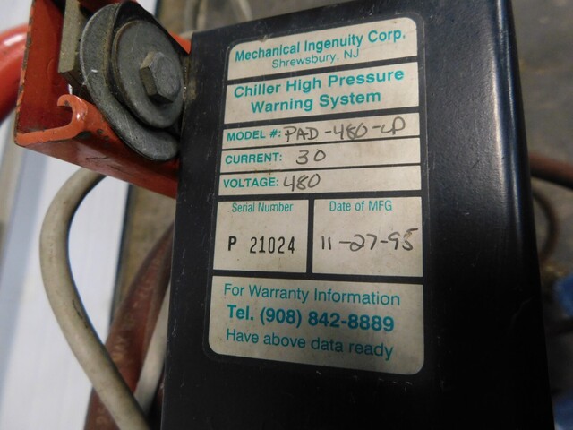 Prelert / Prevac Plus #Pad-480-LP chiller pressure alarm / leak prevention - Image 10