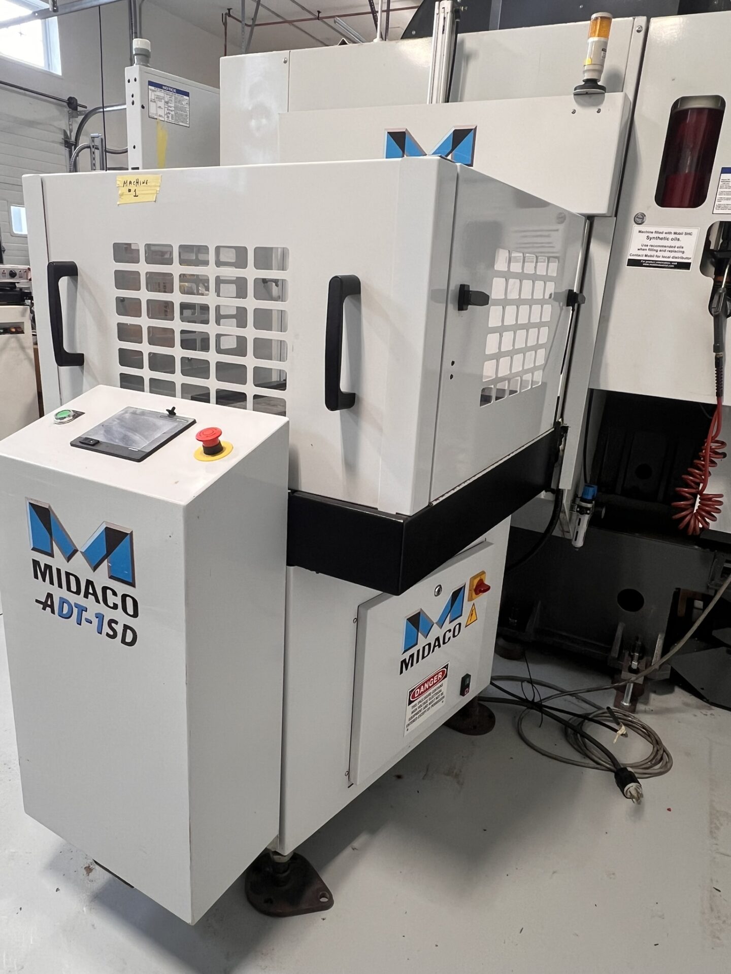 Midaco #ADT-1SD, automatic pallet changer, 22" x 15" x 1" cast aluminum pallet, pneumatic receiver w/ air - Image 4