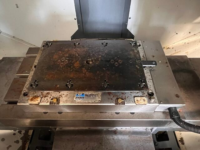 Midaco #ADT-1SD, automatic pallet changer, 22" x 15" x 1" cast aluminum pallet, pneumatic receiver w/ air - Image 6