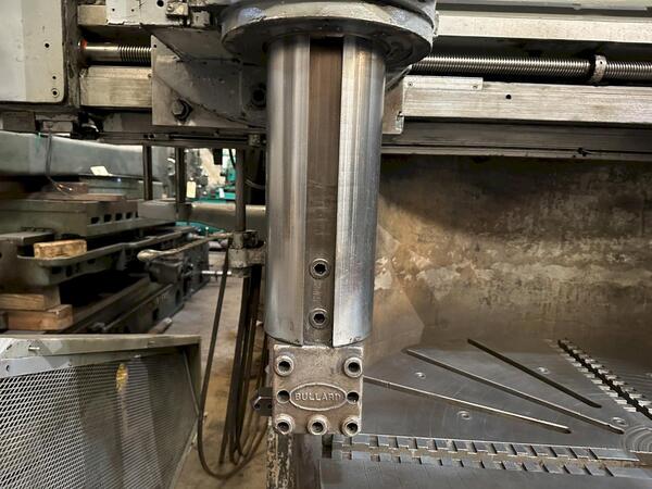 54" Bullard #Cutmaster, VBM/VTL, 4-jaw chuck w/hard jaws & risers, HD ram left w/DRO, 5 sided turret right - Image 6
