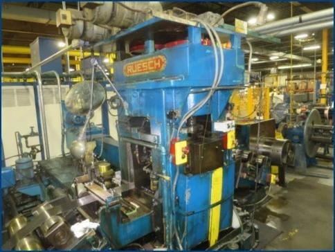 2.5" x 8" x 10" Ruesch, 4 High Rolling Mill, reversing, 200-400 FPM, coil 16" ID & 40" outside dimension, 75 - Image 6