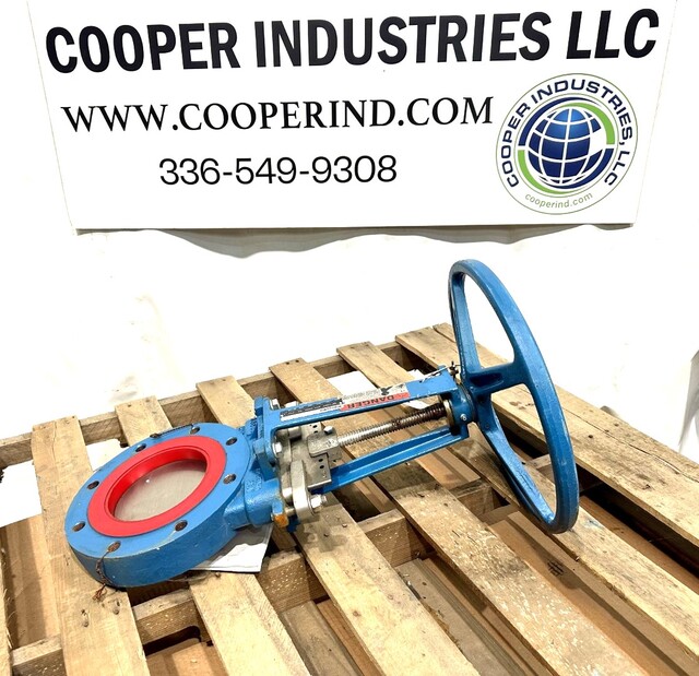 6" Dezurik, manual knife gate valve, carbon steel, unused - Image 3