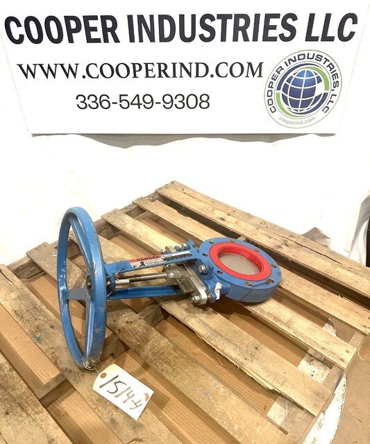 6" Dezurik, manual knife gate valve, carbon steel, unused - Image 5