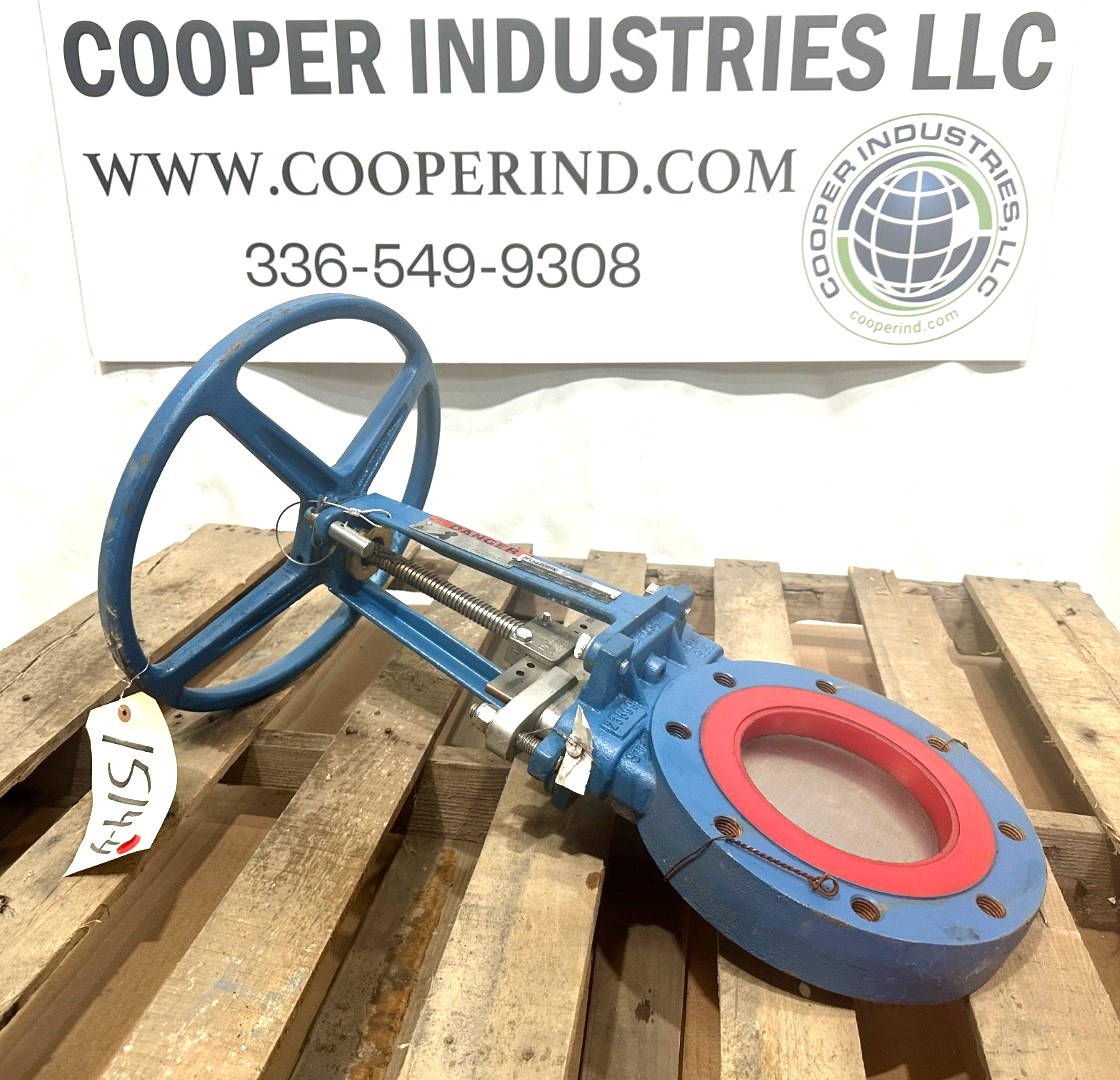 6" Dezurik, manual knife gate valve, carbon steel, unused - Image 6