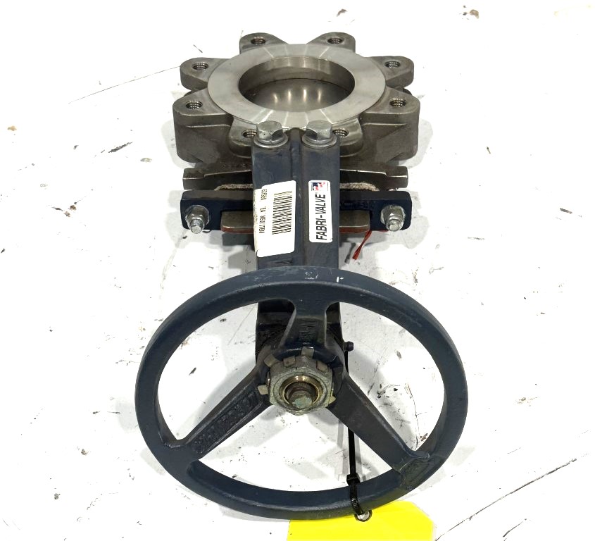 4" Fabri, manual knife gate valve, Stainless gate & body, unused - Image 4