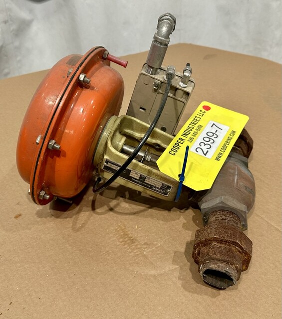 1-1/2" Fisher Controls #54-24588, 7-15 psi bench, Samson 765 positioner - Image 4