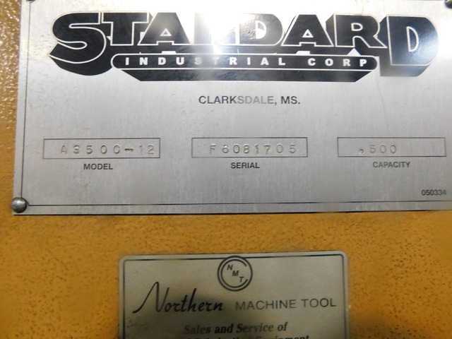 1/4" x 12' Standard Industrial #AS500-12, hydraulic shear, 48" programmable back gauge, 40 HP, 8-24 SPM, 2005 - Image 7