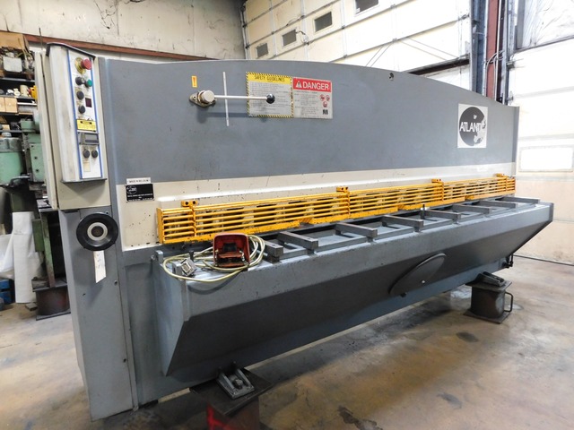 1/4" x 10' Atlantic #HDE10-1/4, sahear, 39" power back gauge, adj blade gap, adj rake angle - Image 1