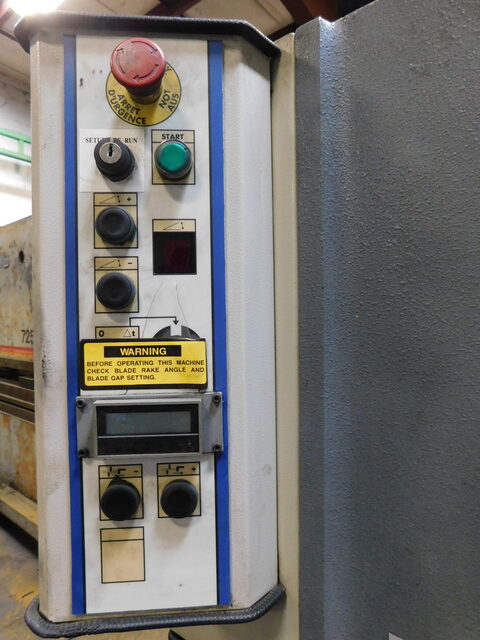 1/4" x 10' Atlantic #HDE10-1/4, sahear, 39" power back gauge, adj blade gap, adj rake angle - Image 9