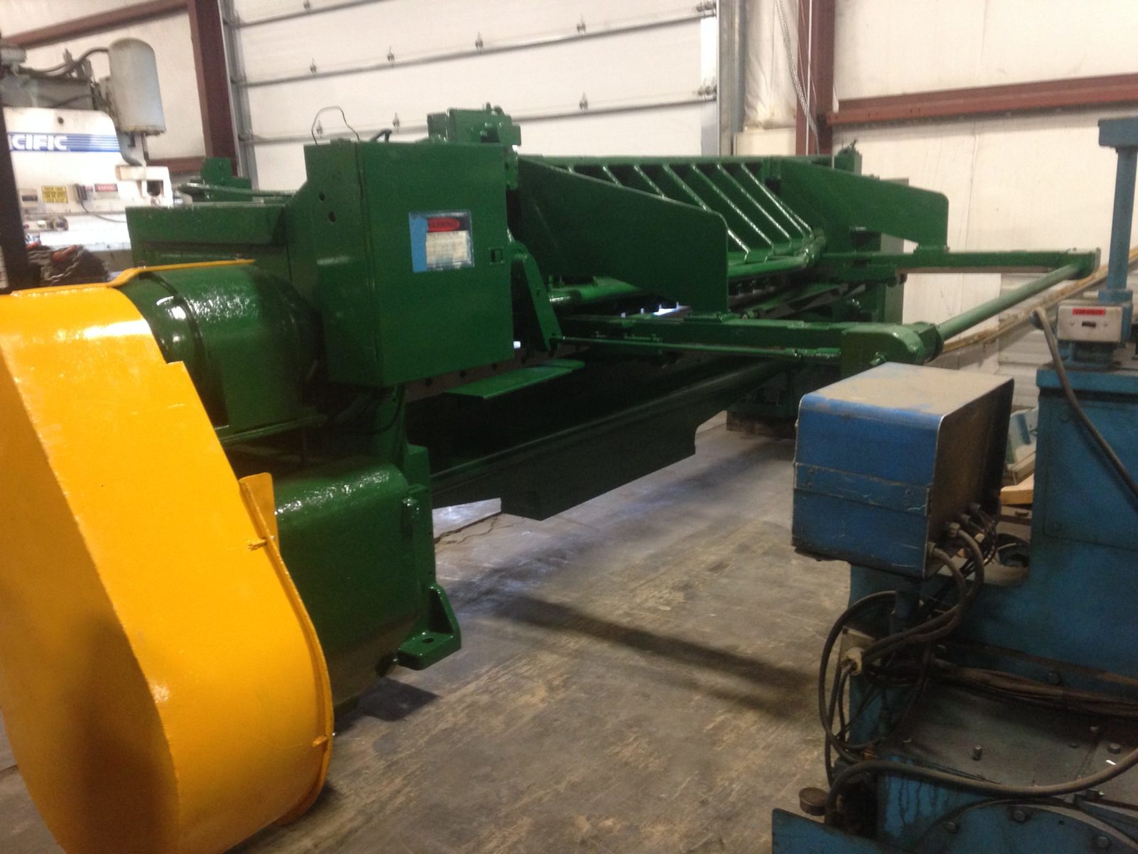 1/2" x 12' Wysong #1250, mechanical shear, 48" power back gauge, 12' support arm, 25 HP, 1968 - Image 1