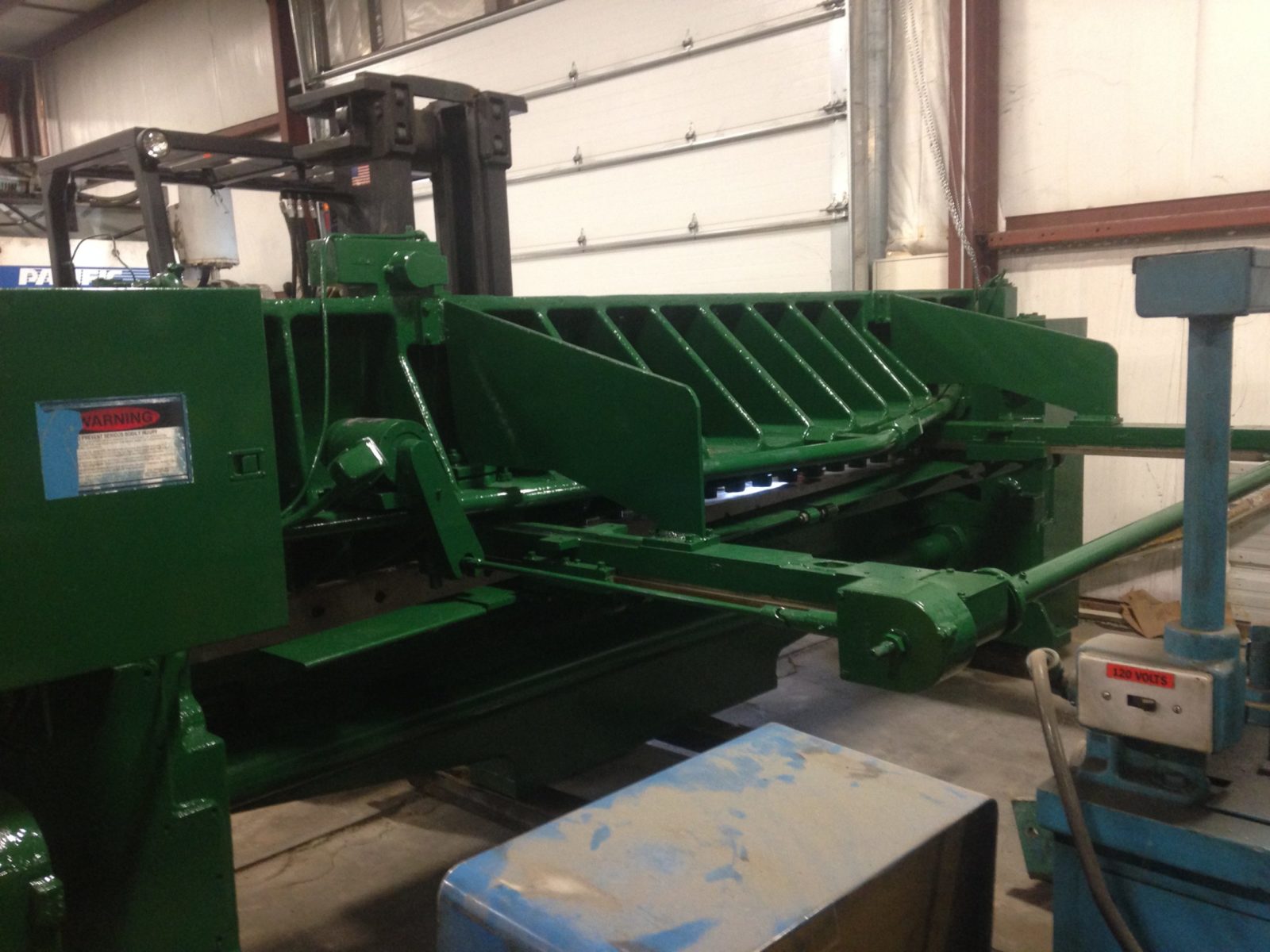 1/2" x 12' Wysong #1250, mechanical shear, 48" power back gauge, 12' support arm, 25 HP, 1968 - Image 6