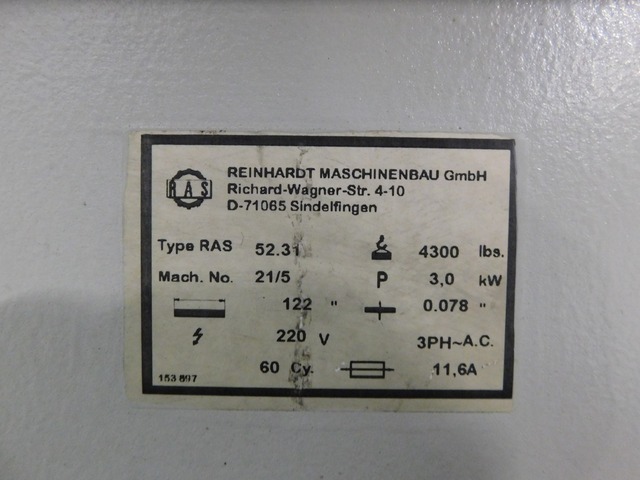 14 gauge x 10' RAS #52.31, electro-mechanical shear, 24" manual back gauge, front return sheet support system - Image 2