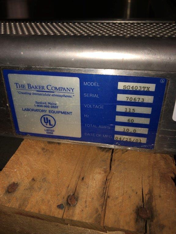 Baker #SG403TX, 48" x 24" Biosafety Cabinet - Image 5