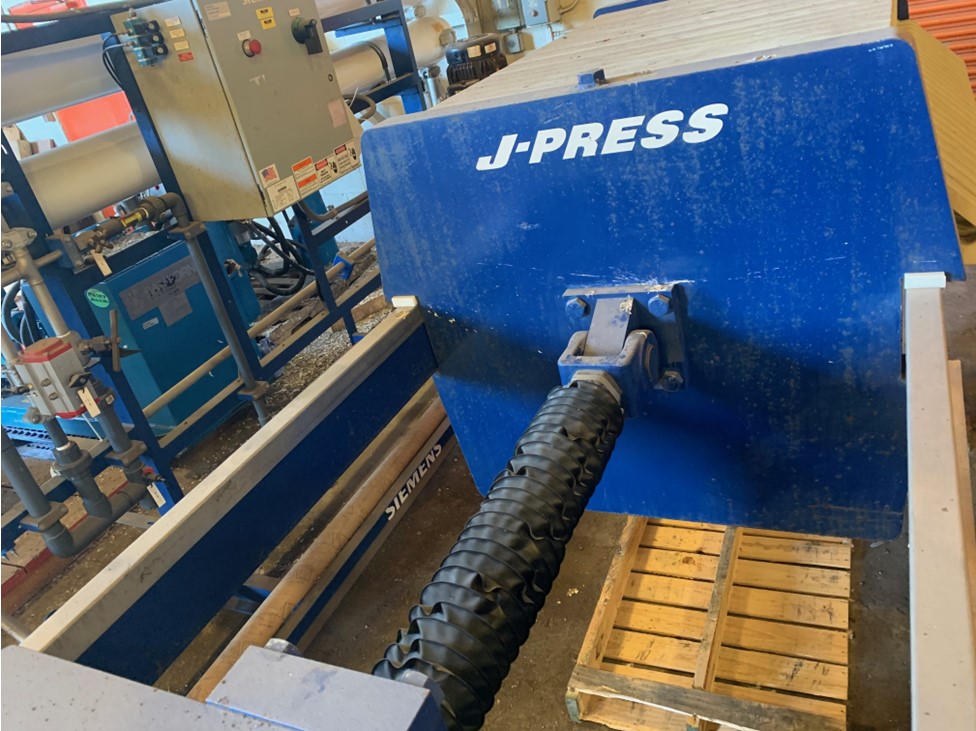 31" U.S. Filter #800G32-20-10DYLW, Plate/Frame Filter Press, (21) Plates, 135 sq.ft. Surface Area, 100 psi - Image 5
