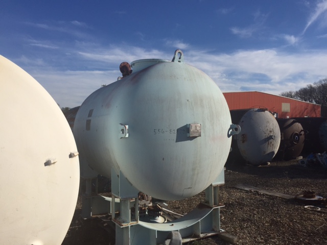 1500 gallon DeDietrich, Glass Lined Tank, Horizontal, 3008 Glass, 72" diameter x 78" straight side, 40 psi/FV - Image 1