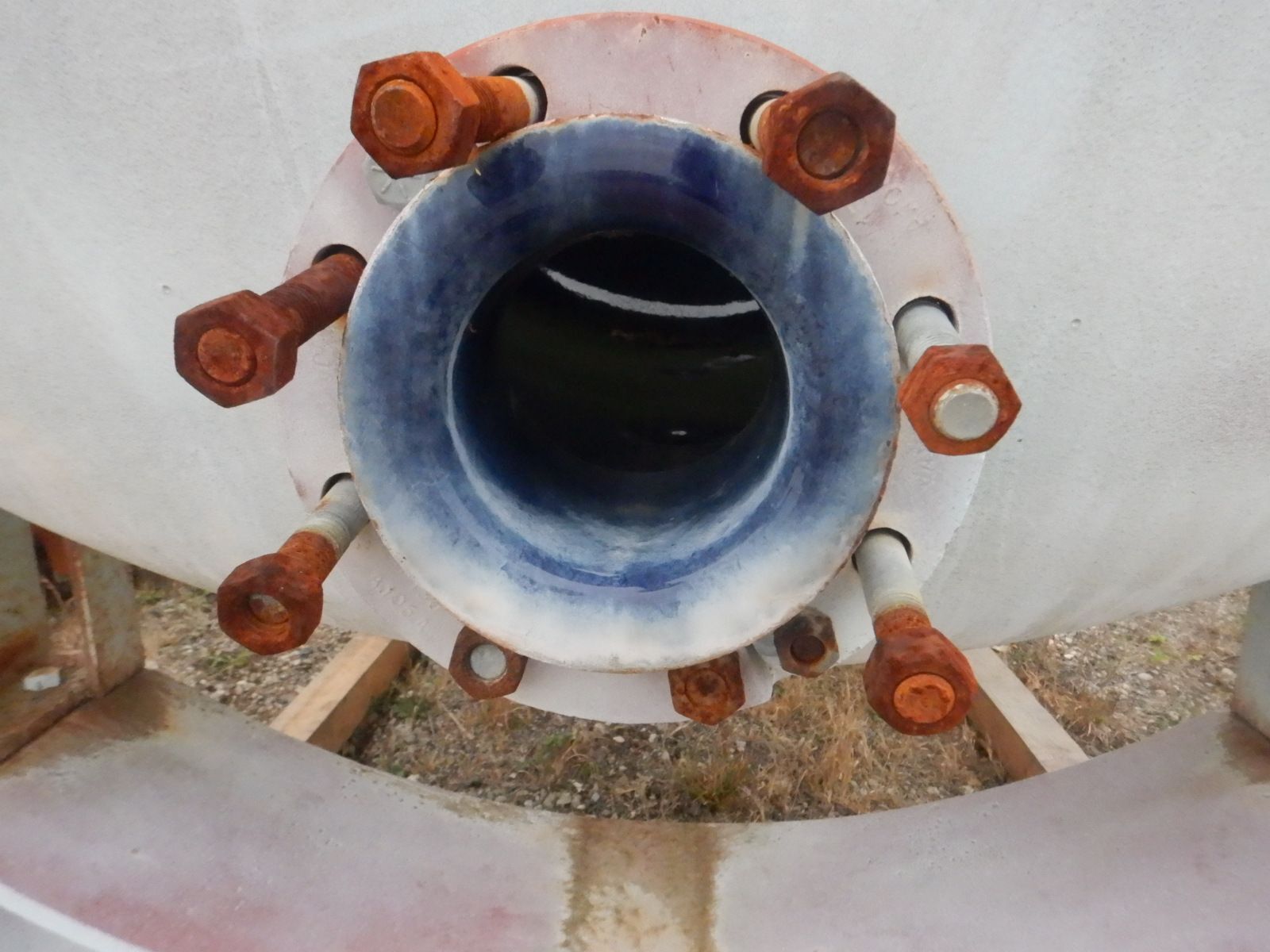 1500 gallon DeDietrich, Glass Lined Tank, Horizontal, 3008 Glass, 72" diameter x 78" straight side, 40 psi/FV - Image 6